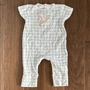 Magnolia Baby Baseball Romper